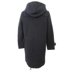 ANAYI ダッフルコート ウール メルトン ジャケット 無地 38 紺 ネイビー IBO36