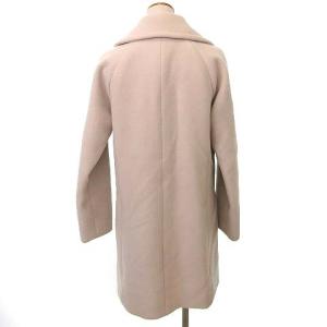 EPOCA 美品 コート ロング スナップボタン留め ウール 38 M クリーム 白 ホワイト IBO36 U180