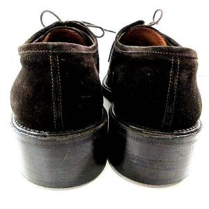 GIANNI VERSACE チャッカブーツ メデューサ スエード シューズ 6 25cm 茶 ブラウン 小さいサイズ IBO36 A0302