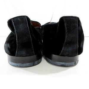 ETRO ローファー スリッポン シューズ ベロア 41 26cm 黒 ブラック IBO36 A0302