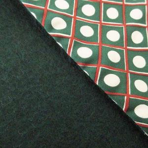 dunhill ダブルフェイス マフラー カシミヤ × シルク 総柄 フリンジ ストール 緑 グリーン U90