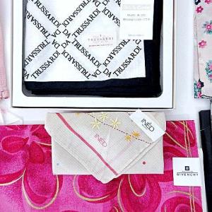 GIVENCHY 等 ブランド ハンカチ13枚セット+バスタオル まとめギフト品 贈答品 ECR17