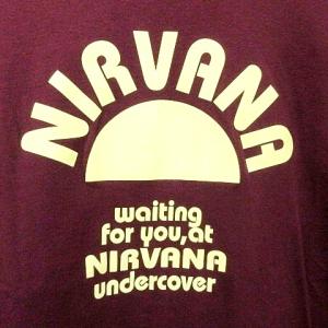 UNDERCOVER Tシャツ 半袖 クルーネック NIRVANA プリント M ボルドー U180 A0313
