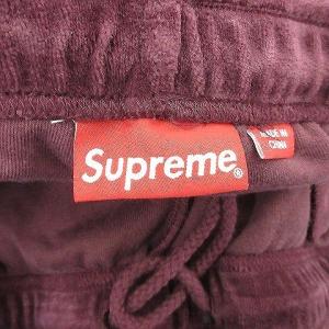Supreme 22AW Studded Velour Track Pant XXL バーガンディ