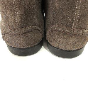 HERMES チャッカブーツ レースアップ スエード レザー 41 グレー