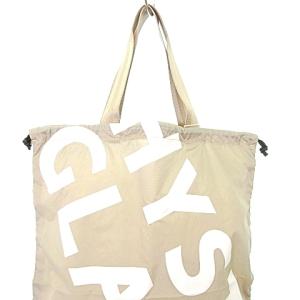 HYSTERIC GLAMOUR タグ付き CIRCLE GIRL 巾着 トートバッグ ナイロン 2WAY A4サイズ収納可能 ベージュ U180 A0322