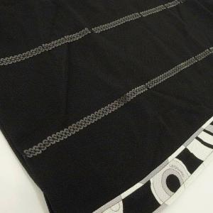 LEONARD SPORT ポロシャツ 半袖 スパンコール ライン 鹿の子 カットソー トップス 42 13号 黒 ブラック IBO37