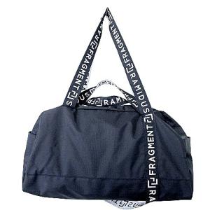 fragment design ｘラミダス RAMIDUS 美品 ボストンバッグ 2WAYハンドル ナイロン ロゴショルダー 黒 ブラック IBO37