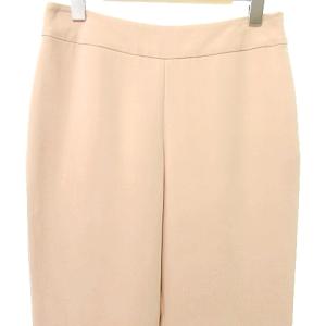 GIORGIO ARMANI 国内正規 スラックス パンツ ストレート シルク 40 M?L 無地 くすみ ピンク U90 A0328