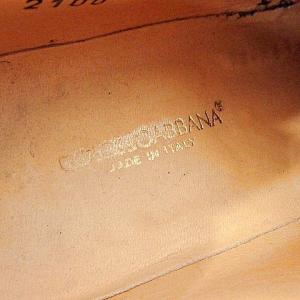 DOLCE&GABBANA ドレスシューズ ポインテッドトゥ レザー クロコ型押し 5 1