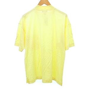 HERMES タグ付 Tシャツ 半袖  ハイネック ポケット H刺繍 カットソー S 黄 イエロー IBO37