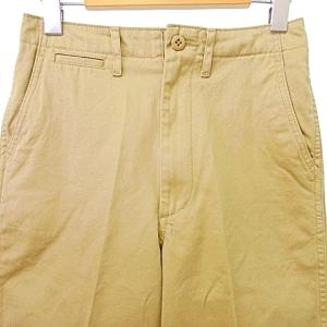 Shinzone カットオフ チノパンツ ワイド チノパン 32 XS 小さいサイズ ベージュ IBO37 A0404