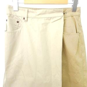 MM6 Maison Margiela 美品 20ss TWO TONE KNEE-LENGTH SKORTS ツートン キュロット パンツ 36 S?M ベージュ