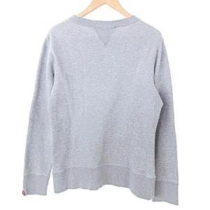 LOOPWHEELER BEAMS トレーナー 両V スウェット シャツ ロゴ プリント M グレー IBO37