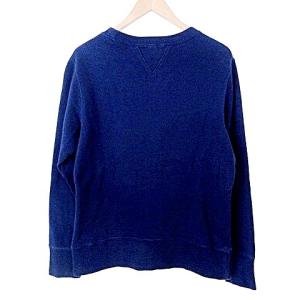 LOOPWHEELER BEAMS 両V スウェット シャツ トレーナー ロゴ プリント M 紺 ネイビー IBO37