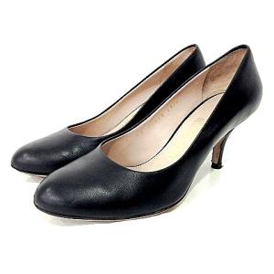 パンプス レザー プレーントゥ 小さいサイズ 4 1