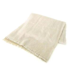Loro Piana ストール 大判 カシミヤ シルク 3色 薄手 マフラー イタリア製 ベージュ IBO37