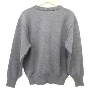 LEONARD SPORT ニット セーター 長袖 プルオーバー クルーネック スポーツ カジュアル L グレー IBO37