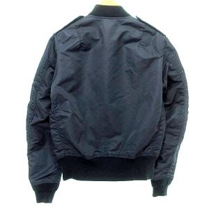 AVIREX L-2A フライトジャケット ナイロン エンブレムワッペン M 紺 ネイビー 6152131 IBO37 A0407