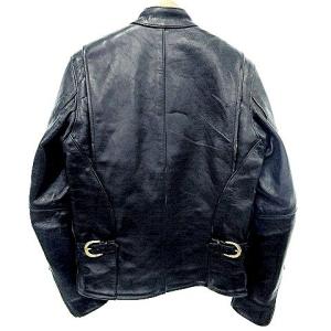 vanson Leathers ライダースジャケット シングル ライナー付き カウレザー 36 S 黒 ブラック IBO37
