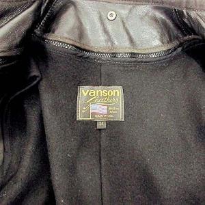 vanson Leathers ライダースジャケット シングル ライナー付き カウレザー 36 S 黒 ブラック IBO37
