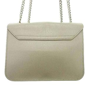 FURLA メトロポリス チェーン ショルダーバッグ ミニバッグ ポシェット サフィアーノ カードポケット付き ベージュ U90