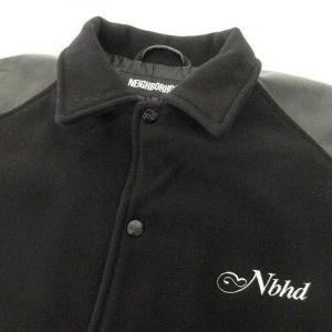 NEIGHBORHOOD 21AW CLUB WCL-JKT レザー スタジャン 212SZNH-JKM03 XL ブラック