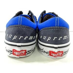 Supreme ×VANS 21AW SKATE OLD SKOOL スニーカー キャンバス 26cm ブルー