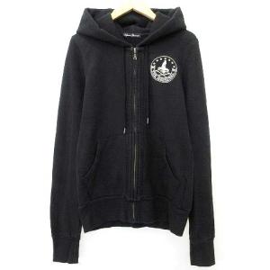HYSTERIC GLAMOUR ガールプリント ジップ パーカー スエット フーディー トップス F 黒 ブラック IBO39