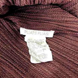 PLEATS PLEASE ISSEY MIYAKE 美品 長袖 カットソー ハイネック L サイズ3 茶 ブラウン IBO39