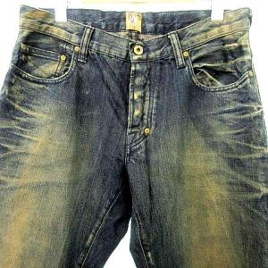 Prps デニム パンツ ジーンズ ダメージ ヴィンテージ加工 ダメージ サビ加工 ボタンフライ インディゴ IBO39 A0430