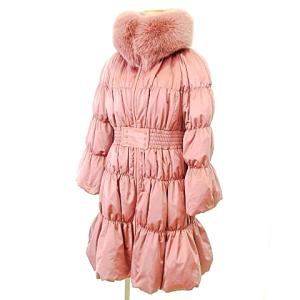 EPOCA フォックスファー ダウンコート アウター Aライン 40 M ピンク