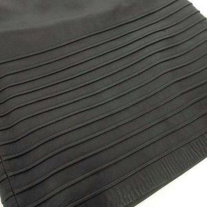 LOEWE ラムレザー スカート セミタイト ひざ丈 羊革 スペイン製 40 M ブラック