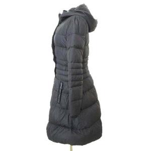 Ermanno Scervino ロング コート Aライン フレア ジャケット 40 黒 ブラック IBO39