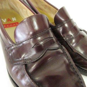 REGAL ｘ VAN コイン ローファー レザー シューズ カジュアル 25EE 茶 ブラウン IBO39