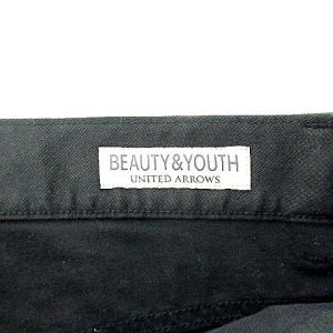 BEAUTY&YOUTH UNITED ARROWS タグ付 ストレッチ チノ 5ポケット スリムパンツ L 黒 ブラック IBO39