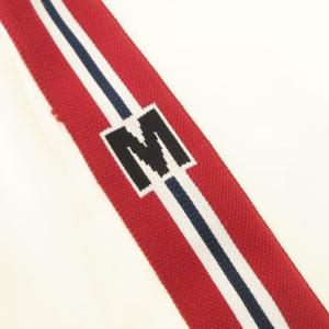 MSGM 袖ライン カットソー トップス プルオーバー イタリア製 46 白 ホワイト IBO39