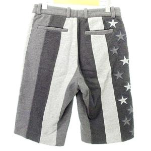 GIVENCHY 国内正規 ショートパンツ ハーフ ショーツ 星条旗 スター 刺繍 XS グレー IBO39 A0517