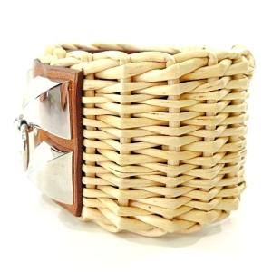 HERMES コリエ ド シアン メドール ピクニック バングル スタッズ レザー S 柳 ヴォーバレニア