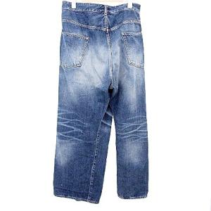 FACETASM 変形デニム パンツ ヴィンテージ加工 セルビッジ M インディゴ 青 ブルー U90