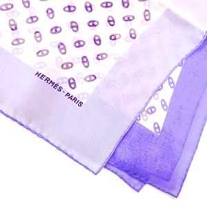 カレ70 スカーフ シェーヌダンクル パープル