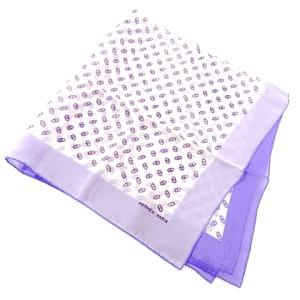 HERMES カレ70 スカーフ シェーヌダンクル パープル