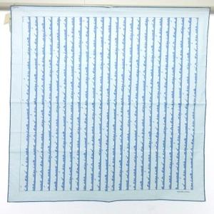 HERMES タグ付き カレ70 スカーフ NIGHT ライトブルー U180 A0518