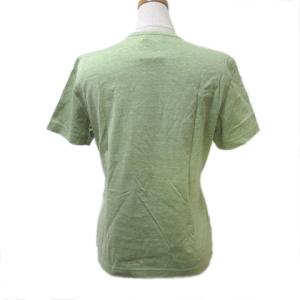 YVES SAINT LAURENT ヴィンテージ 半袖 Ｔシャツ カットソー ロゴ刺繍 緑 グリーン M コットン OKZ X