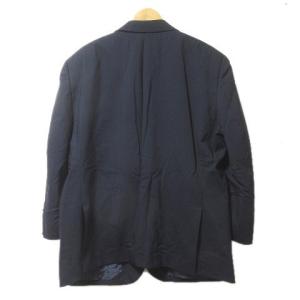 REGAL スーツ フォーマル シングル シャドーストライプ 紺 ネイビー E6 テーラードジャケット 2B 背抜き サイドベンツ パンツ