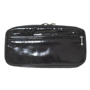 PORTER girl 長財布 ラウンドファスナー ドット 水玉 黒 ブラック 小銭入れあり U180 X