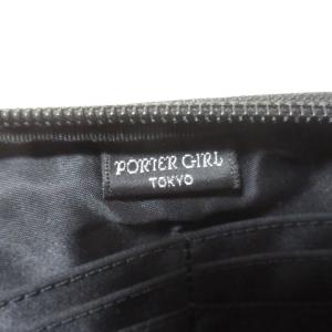 PORTER girl 長財布 ラウンドファスナー ドット 水玉 黒 ブラック 小銭入れあり U180 X