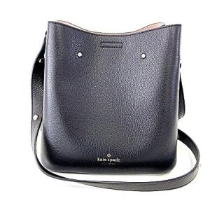 kate spade new york マーティ ショルダーバッグ スモール バケット レザー 黒 ブラック