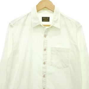 NEIGHBORHOOD ボタンダウン シャツ 長袖 ピンドット nhco刺繍 M 白 ホワイト U90 A0601