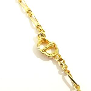 Christian Dior ヴィンテージ CD ロゴ ネックレス ゴールドカラー アクセサリー 装飾チェーン ドイツ製 U90 A0605 AA